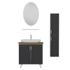 Minar Banyo Dolabı 85Cm Ay2K+1Ea1R+Tzg+Boy Beyaz