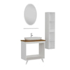 Minar Banyo Dolabı 85Cm Ay2K+1Ea1R+Tzg+Boy Beyaz