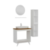 Minar Banyo Dolabı 85Cm Ay2K+1Ya1R+Tzg+Boy Beyaz