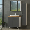 Minar Banyo Dolabı 85Cm Ay2K+2K2A+Tzg+Boy Beyaz
