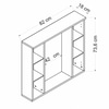Minar Banyo Dolabı Üst 85Cm 2K1A Beyaz