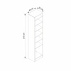 Minar Kale 210 Cm 1 Kapaklı 1B Raf Portmanto Byz Mbr Çizgili Byz