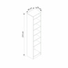 Minar Kale 210 Cm 1 Kapaklı 1B Raf Portmanto Beyaz Dore Plus