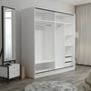 Minar Kale210Y 2K Sürgülü Dolap 220G - Byz Aynalı Dore