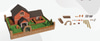 Minyatur Tugla Ciftlik Evi Adn-3888