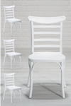 Mobetto Efes Home Mutfak Sandalye 4 Adet – Beyaz