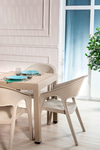 Mobetto Garden Bahçe Balkon Mutfak Sandalyesi Cappucino