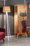 Mobetto Home Bingo Cat 8 Raflı Mutfak Çok Amaçlı Dolap