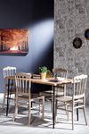 Mobetto Miray Home Mutfak Sandalyesi 4 Adet - Cappucino
