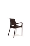 Mobetto Rattan Small Lüx Camlı Kahve Masa Takımı Bahçe&balkon 1 Camlı Masa 4 Sandalye