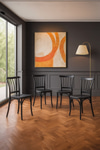 Modalife 4 Adet Alara Siyah Mutfak Sandalyesi, Yemek, Bahçe, Kafe, Modern Sandalye