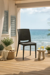 Modalife 4 Adet Bahçe Rattan Sandalye, Bahçe&Balkon&Havuz Kenarı Rattan Örme Dış Mekan Koltuğu