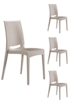 Modalife 4 Adet Bahçe Rattan Sandalye, Bahçe&Balkon&Havuz Kenarı Rattan Örme Dış Mekan Koltuğu