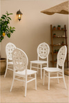 Modalife 4 Adet Sahra Mutfak Sandalyesi, Yemek, Bahçe, Kafe, Modern Sandalye