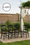 Modalife Alin 4 Adet Mutfak Sandalyesi, Yemek, Bahçe, Balkon, Kafe Sandalyesi