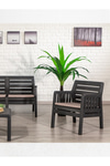 Modalife Lara Home Minderli 3 1 1 S Bahçe Takımı-antrasit
