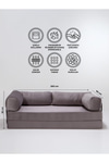 Modalife Legoom 90x200 Açılır Kanepe Yatak Olabilen Rahatlama , Aktivite Koltuğu, Gri 90x200