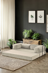 Modalife Legoom 90x200 Açılır Kanepe Yatak Olabilen Rahatlama , Aktivite Koltuğu, Krem 90x200
