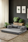 Modalife Legoom 90x200 Açılır Kanepe Yatak Olabilen Rahatlama , Aktivite Koltuğu, Gri 90x200