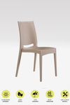 Modalife Rattan Home Bahçe Balkon Masa Takımı-cappucino