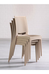 Modalife Rattan Home Bahçe Balkon Masa Takımı-cappucino