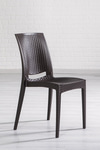 Modalife Rattan Home Kare Bahçe Masa Takımı-kahverengi