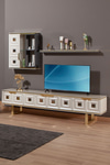 Modalife Vanesa 212x50 Kapaklı+raflıtv Ünitesi - Inci