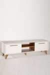 Modalife White 160x35 2 Kapaklı Tv Sehpası - Beyaz