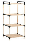 Moduler Masif Ahsap 4 Katli Raf 35*35*135Cm- Nr-03