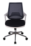 Ofisbazaar Buya Beyaz Fileli Çalışma Koltuğu | Ergonomik Şef Ve Toplantı Koltuğu Siyah Fileli