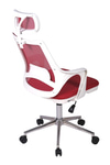 Ofisbazaar Buya Beyaz Fileli Ofis Koltuğu | Ergonomik Ve Modern Tasarım Kırmızı