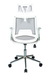 Ofisbazaar Buya Beyaz Fileli Ofis Koltuğu | Ergonomik Ve Modern Tasarım Gri