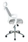 Ofisbazaar Buya Beyaz Fileli Ofis Koltuğu | Ergonomik Ve Modern Tasarım Gri