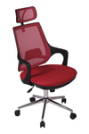 Ofisbazaar Buya Fileli Ofis Koltuğu | Ergonomik Ve Modern Tasarım Kırmızı