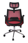 Ofisbazaar Buya Fileli Ofis Koltuğu | Ergonomik Ve Modern Tasarım Kırmızı