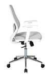 Ofisbazaar Dali Beyaz Fileli Çalışma Koltuğu | Ergonomik Şef Ve Toplantı Koltuğu Gri