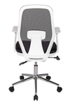 Ofisbazaar Dali Beyaz Fileli Çalışma Koltuğu | Ergonomik Şef Ve Toplantı Koltuğu Siyah Fileli