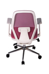 Ofisbazaar Dali Beyaz Fileli Çalışma Koltuğu | Ergonomik Şef Ve Toplantı Koltuğu Pembe