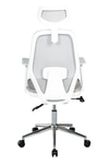 Ofisbazaar Dali Beyaz Fileli Yönetici Koltuğu | Ergonomik Başlıklı Ofis Koltuğu Gri