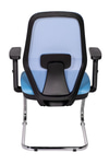 Ofisbazaar Dali Fileli Misafir Koltuğu | Ergonomik Toplantı Ve Bekleme Koltuğu Açık Mavi