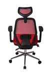 Ofisbazaar Dali Fileli Yönetici Koltuğu | Ergonomik Başlıklı Ofis Koltuğu Kırmızı