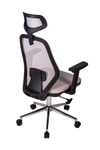 Ofisbazaar Dali Fileli Yönetici Koltuğu | Ergonomik Başlıklı Ofis Koltuğu Gri