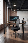 Ofisbazaar Dolphin Siyah Fileli Çalışma Koltuğu | Ergonomik Şef Ve Toplantı Koltuğu Siyah Fileli