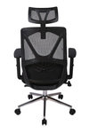 Ofisbazaar Dolphin Siyah Fileli Yönetici Koltuğu | Ergonomik Başlıklı Ofis Koltuğu Siyah Fileli