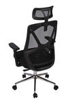 Ofisbazaar Dolphin Siyah Fileli Yönetici Koltuğu | Ergonomik Başlıklı Ofis Koltuğu Siyah Fileli