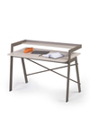 Ofisbazaar Home Desk 120X60 Cm – Üst Raflı Metal Ayaklı Çalışma Masası