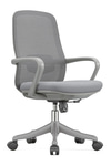 Ofisbazaar Lavander Fileli Çalışma Koltuğu | Ergonomik Şef Ve Toplantı Koltuğu Gri