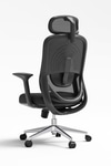 Ofisbazaar Lizbon Pro Ergonomik Mesh Yönetici Koltuğu – Ayarlanabilir Başlıklı Siyah