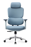 Ofisbazaar Ocean Premium Ergonomik Yönetici Koltuğu | Başlıklı Ve Bel Ayarlı Ofis Koltuğu Mavi