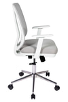 Ofisbazaar UP Beyaz Fileli Çalışma Koltuğu | Ergonomik Şef Ve Toplantı Koltuğu Gri